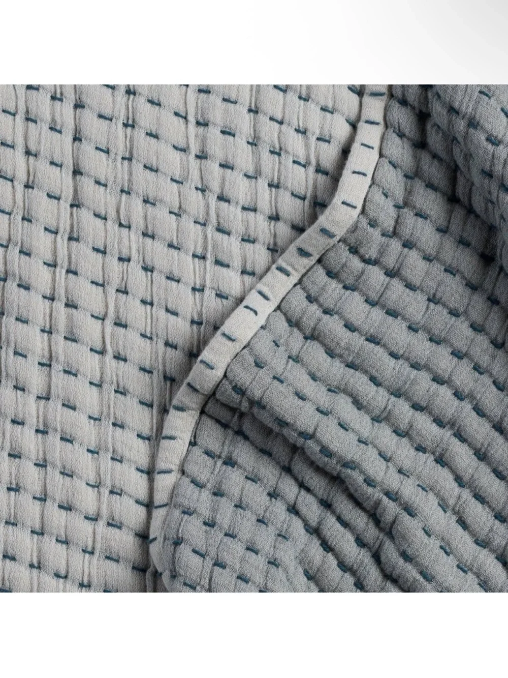 Parachute x Target Queen/King Stitched Gauze Bed Blanket •Heathered Grey•